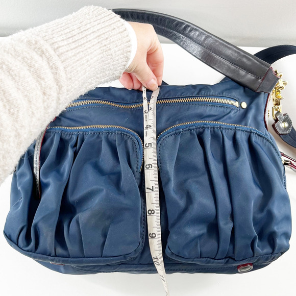 MZ Wallace Paige Mini Crossbody Bag Blue Dawn Bedford - Picture 9 of 10